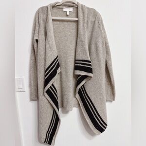 Mango premium Wool Cardigan with Black Stripes - Cozy Cardigan size M